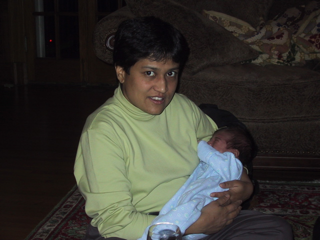 With Aunt Aditi