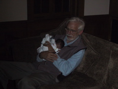 With Grandpa Kim