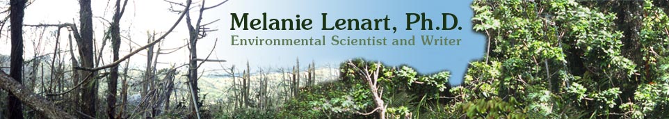 Melanie Lenart, Ph.D.: Environmental Scientist and Writer